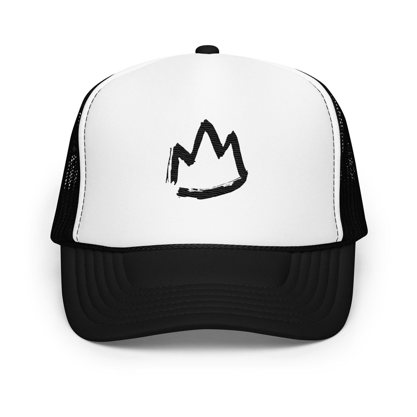 Crown Foam Trucker Hat (white/black)
